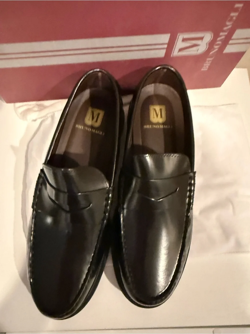 Bruno Magli M line Mello loafer men’s leather shoes size 10.5 NWT